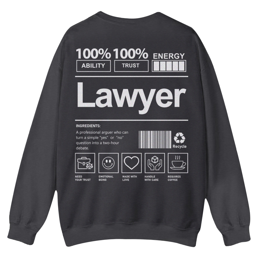 Lawyer Casual Crewneck Sweatshirt