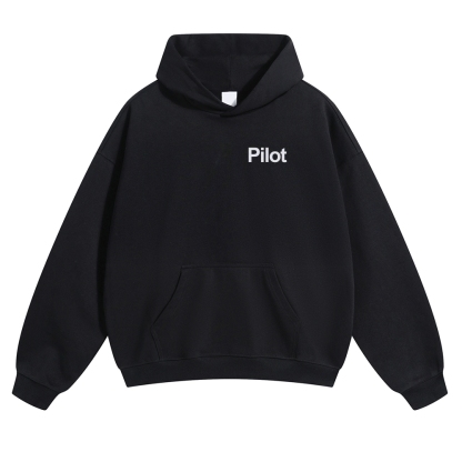 Pilot Solid Color Hoodie-moweekender
