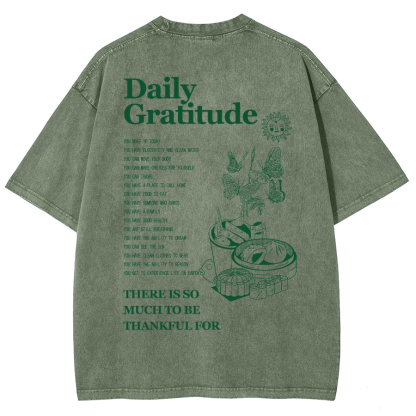 Grateful Aesthetic Summer Unisex Fit Washed T-Shirt-moweekender
