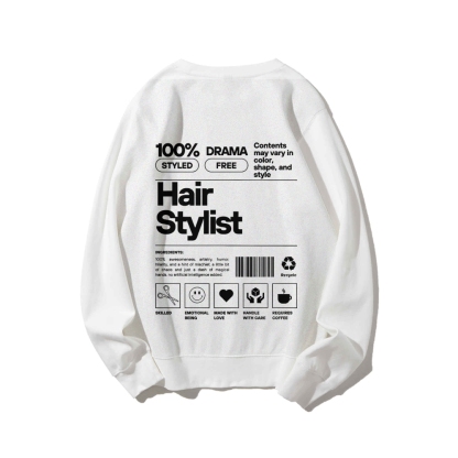 Hair Stylist Casual Crew Neck Sweatshirt-moweekender