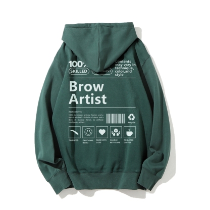 Brow Artist Casual Hoodie-moweekender
