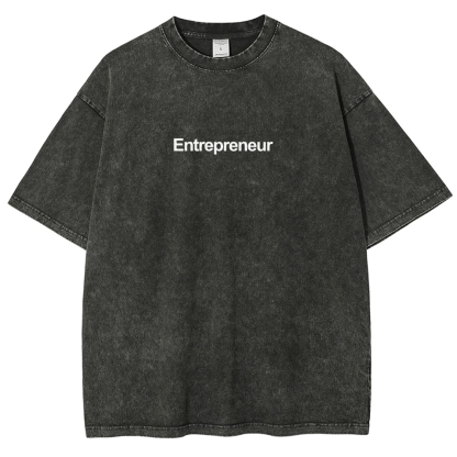 Entrepreneur Unisex Fit Washed T-Shirt-moweekender
