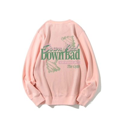 Down Bad Crying At The Gym Casual Crewneck Sweatshirt-moweekender