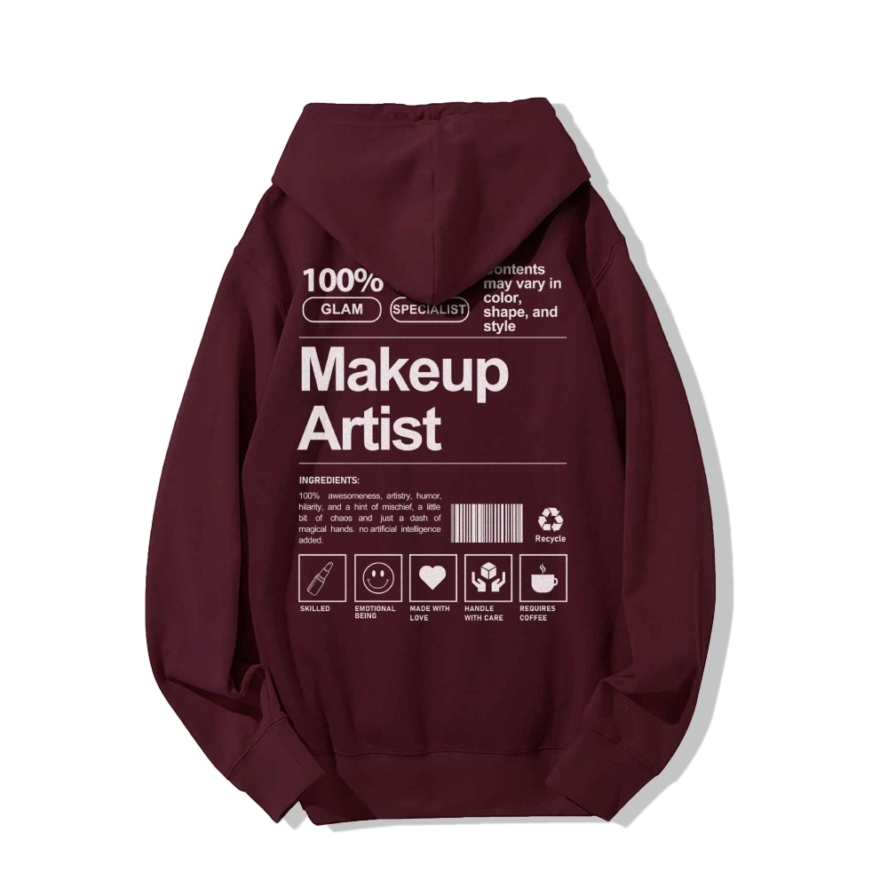 Makeup Artist Casual Hoodie-moweekender
