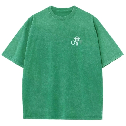 Osteopathic Therapist Unisex Fit Washed T-Shirt