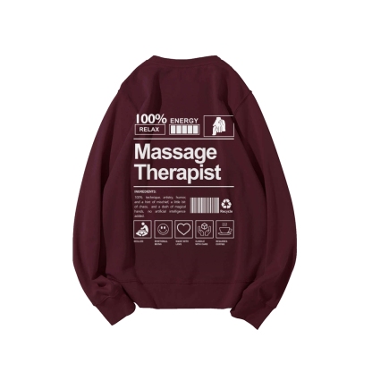Massage Therapist Casual Crewneck Sweatshirt-moweekender