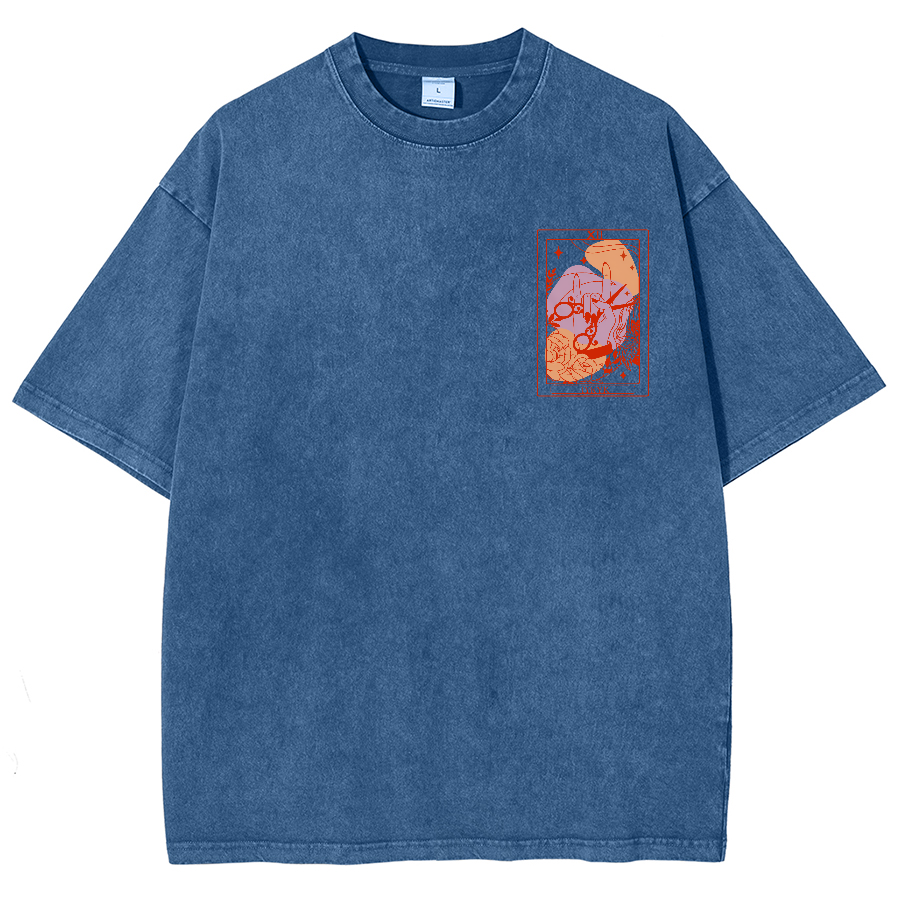 IYKYK Lesbian Sapphic Unisex Fit Washed T-Shirt-moweekender