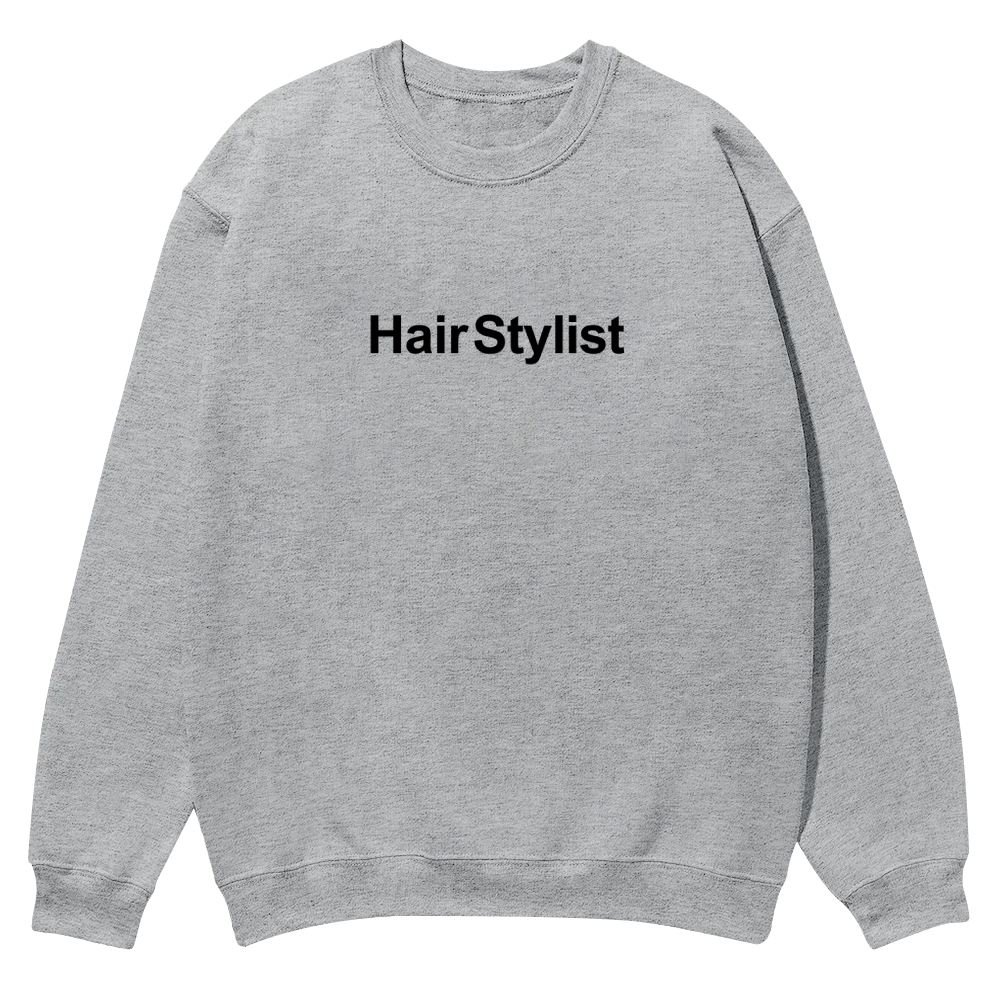 Hair Stylist Pattern Crew Neck Sweatshirt-moweekender