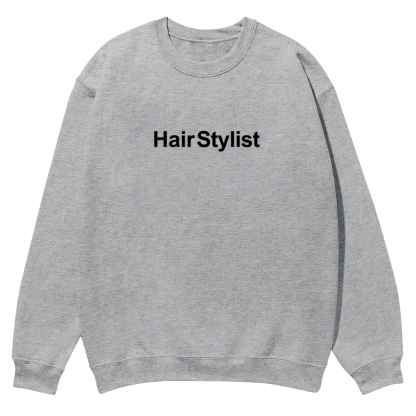 Hair Stylist Pattern Crew Neck Sweatshirt-moweekender