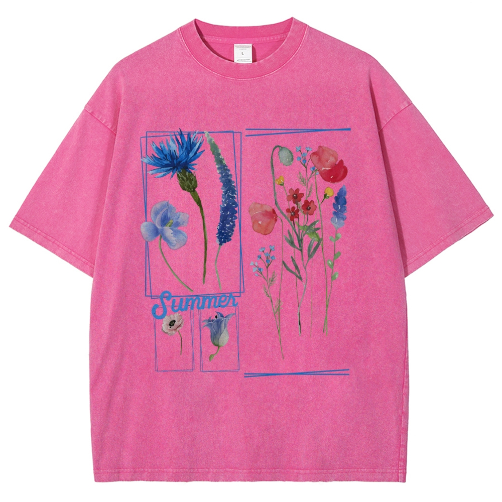 Florist Unisex Fit Washed T-Shirt-moweekender