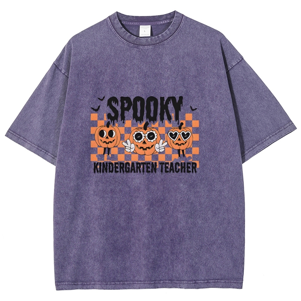 Halloween Unisex Fit Washed T-Shirt-moweekender