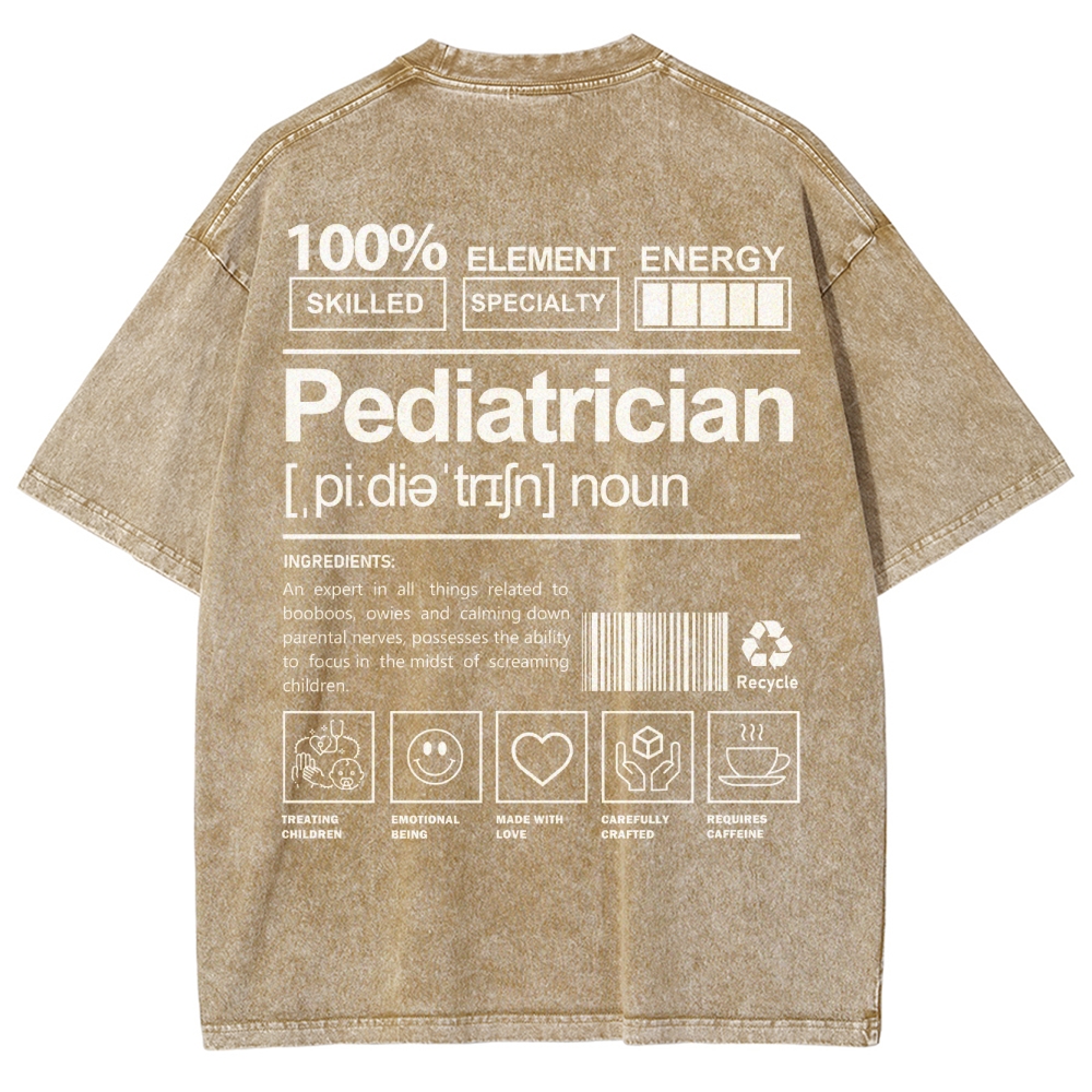 Pediatrician Unisex Fit Washed T-Shirt