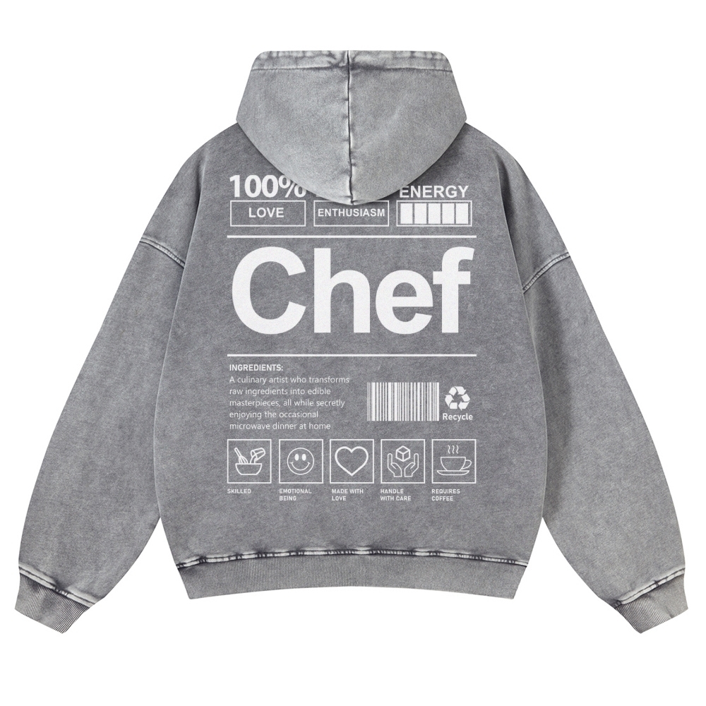 Chef Casual Washed Hoodie