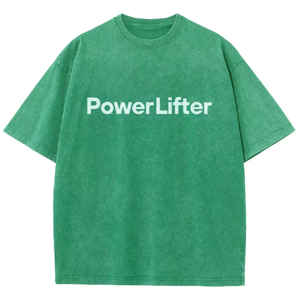 Power Lifter Washed T-shirt-moweekender