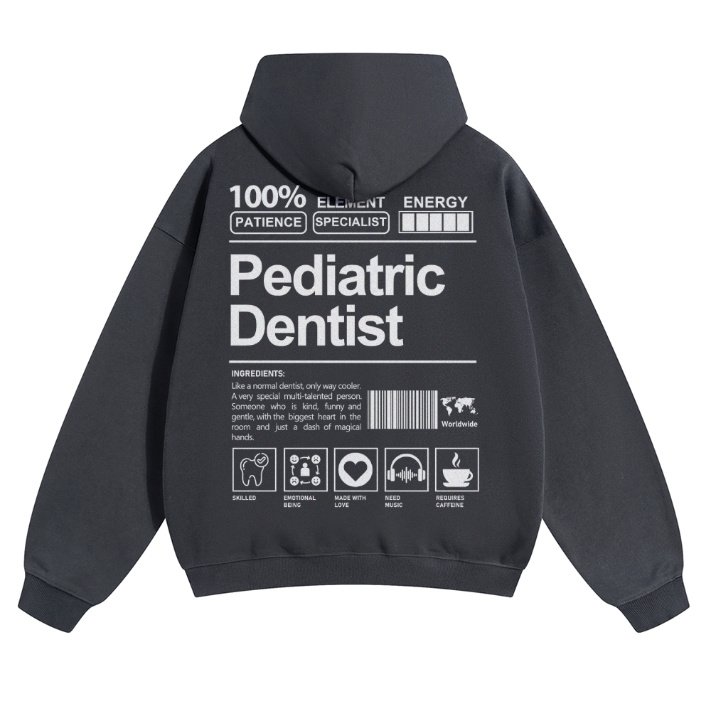Pediatric Dentist Solid Color Hoodie-moweekender