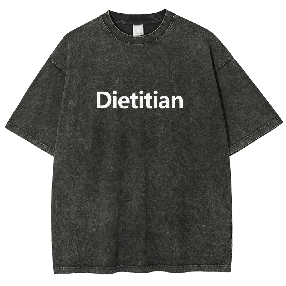Dietitian Unisex Fit Washed T-Shirt-moweekender