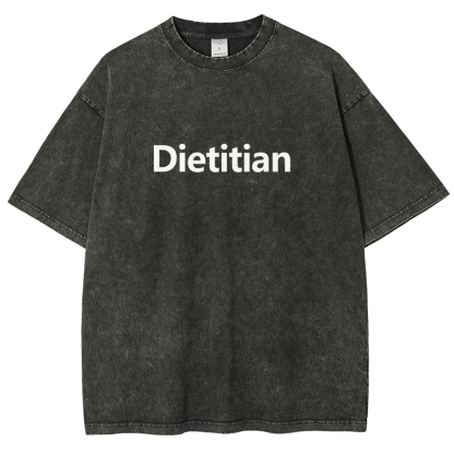 Dietitian Unisex Fit Washed T-Shirt-moweekender