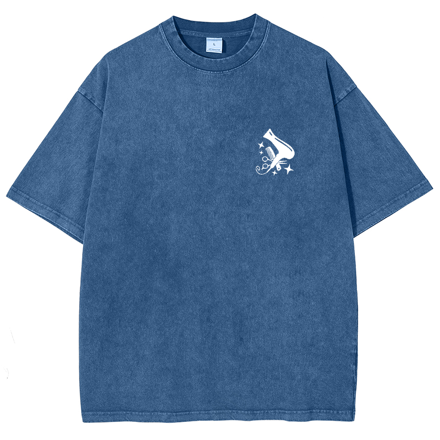 Hair Stylist Unisex Fit Washed T-Shirt-moweekender