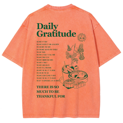 Grateful Aesthetic Summer Unisex Fit Washed T-Shirt-moweekender