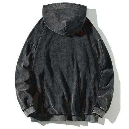 Retro Tiger Washed Vintage Hoodie-moweekender