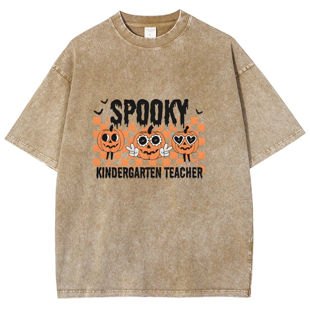 Halloween Unisex Fit Washed T-Shirt-moweekender