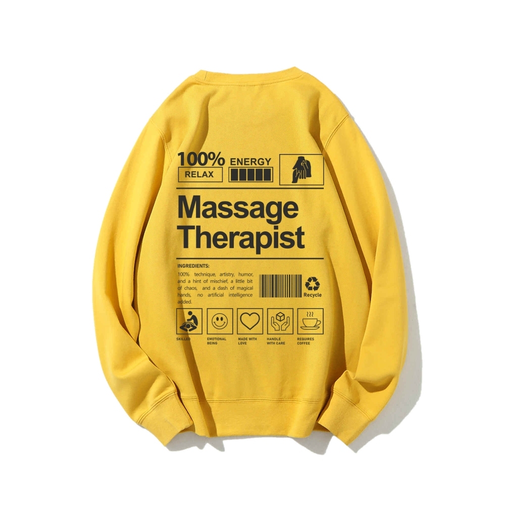 Massage Therapist Casual Crewneck Sweatshirt-moweekender