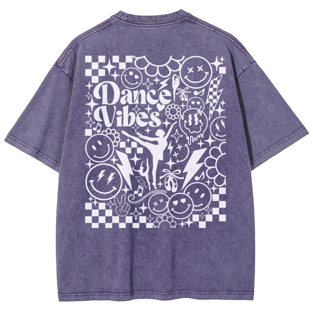 dance vibes Unisex Fit Washed T-Shirt-moweekender