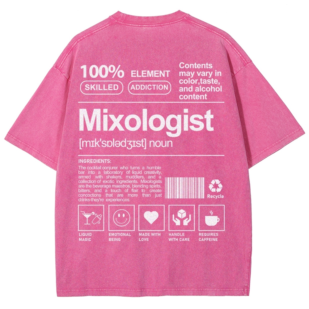 Mixologist Unisex Fit Washed T-Shirt-moweekender