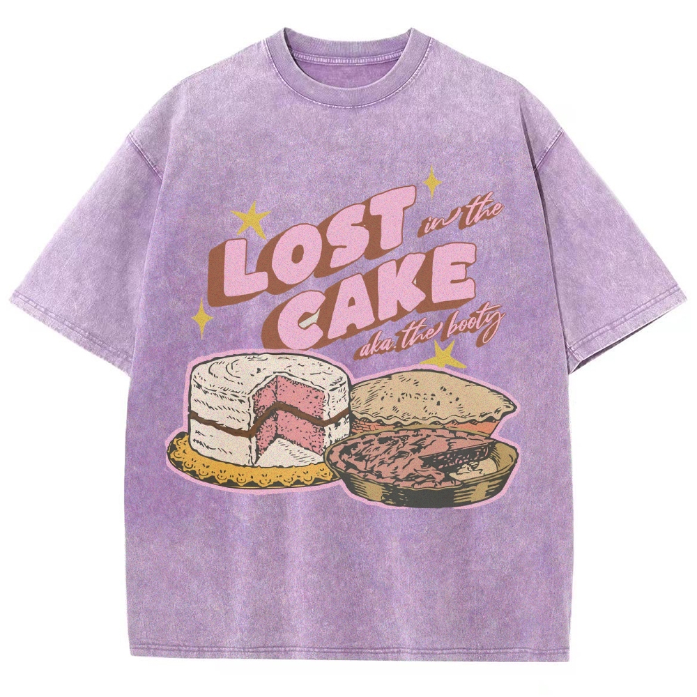 Lost in the Cake Vintage Snowflake Washed T-Shirt-moweekender