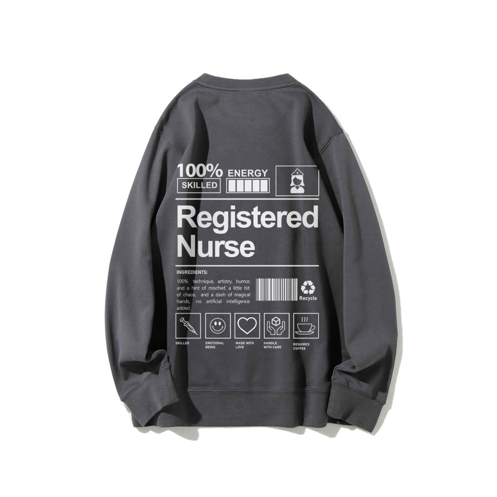 Registered Nurse Casual Crewneck Sweatshirt-moweekender