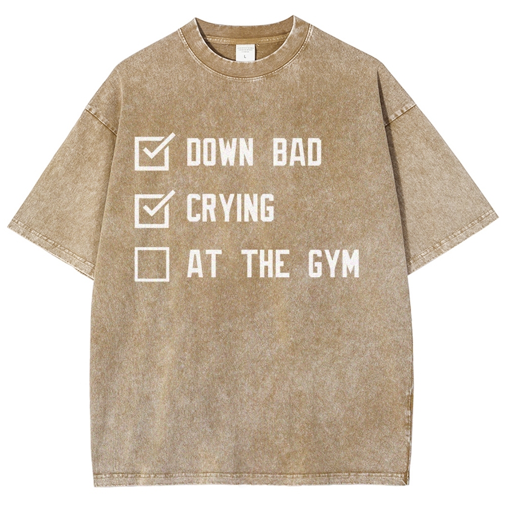 At The Gym Vintage Snowflake Washed T-Shirt-moweekender