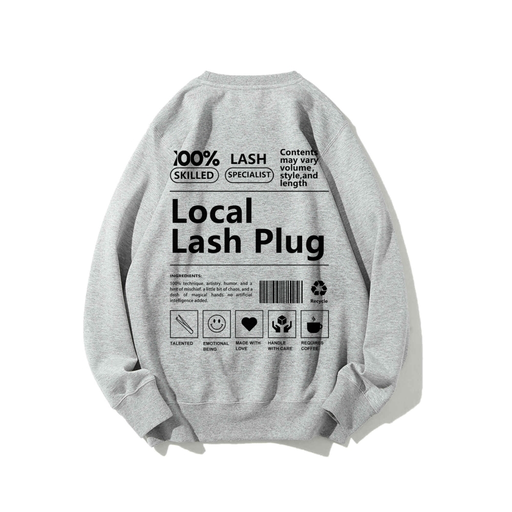 Local Last Plug Long Sleeved Round Neck Sweatshirt-moweekender