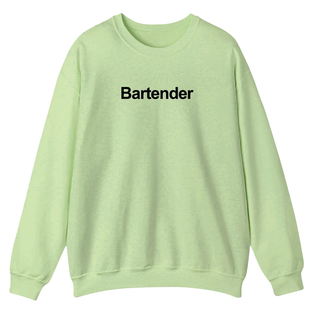 Bartender Printed Crew Neck Sweatshirt-moweekender