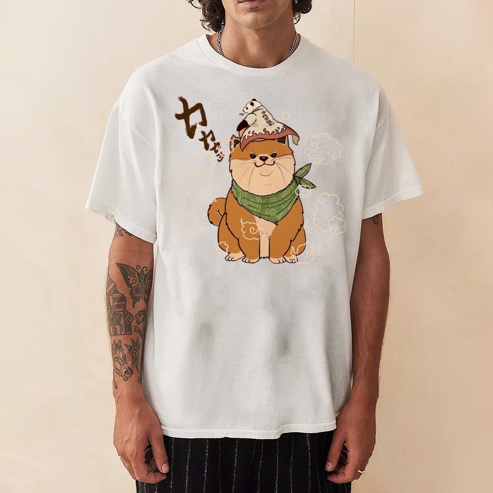 Japanese Panda Shiba Inu Pattern Unisex Prints T-Shirt-moweekender