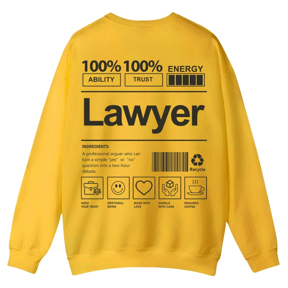 Lawyer Casual Crewneck Sweatshirt