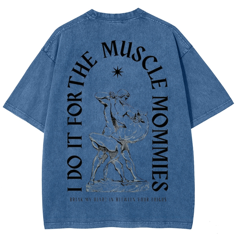 Do For Muscle Vintage Snowflake Washed T-Shirt-moweekender