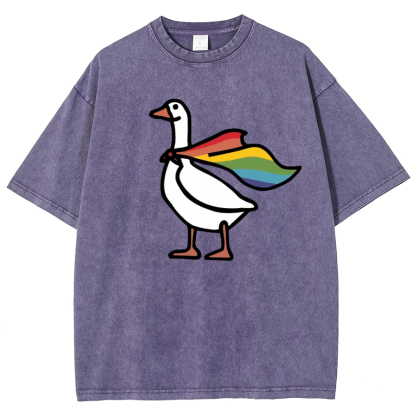 Goose Washed Oversized T-Shirt-moweekender