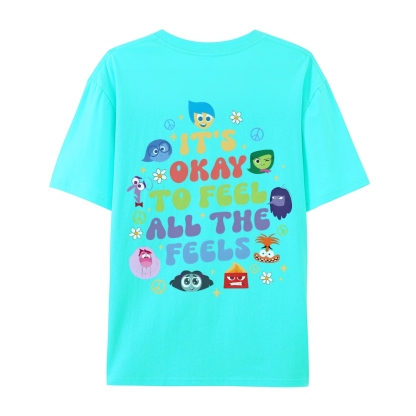 It's Okay To Feel All The Feels Casual Short Sleeve T-Shirt-moweekender