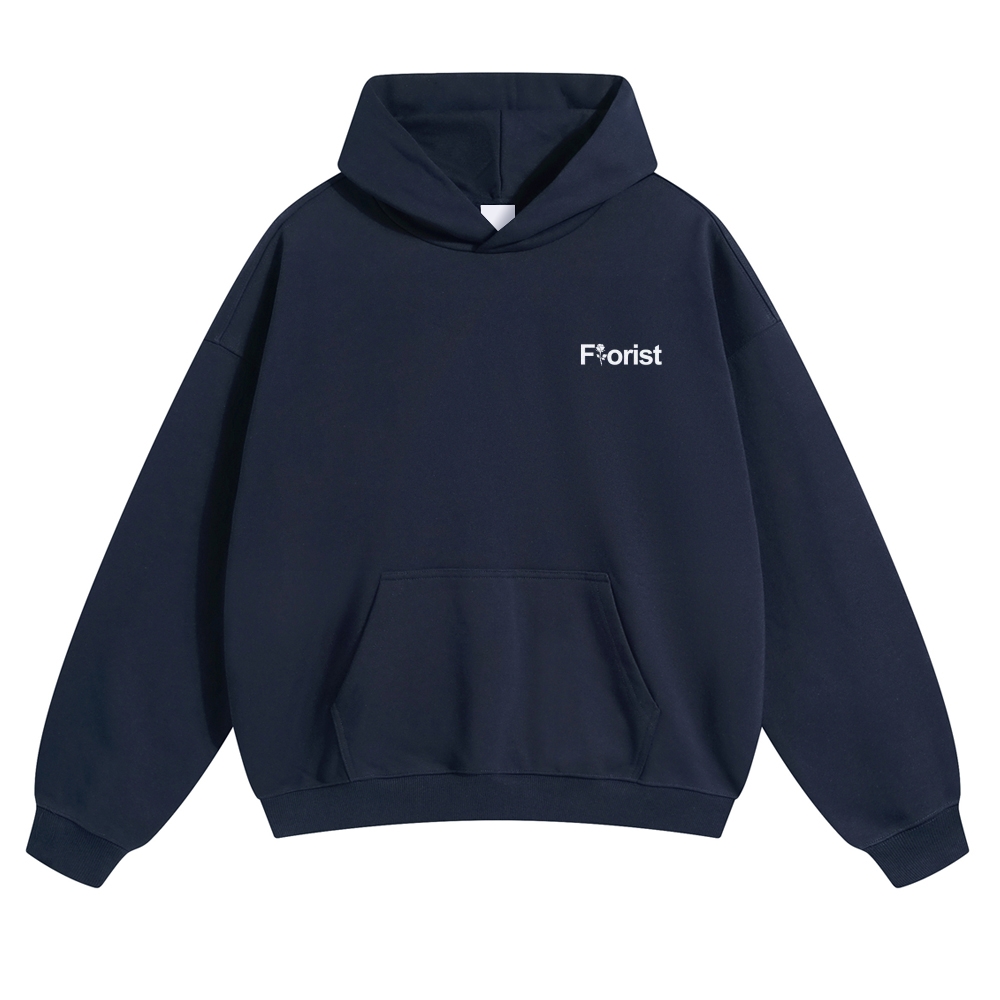 Florist Pattern Unisex Casual Anime Print Hoodie-moweekender