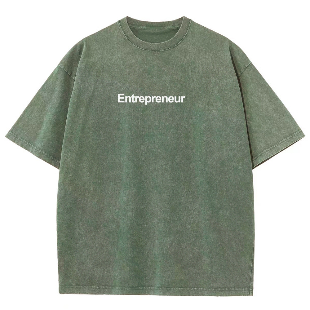 Entrepreneur Unisex Fit Washed T-Shirt-moweekender