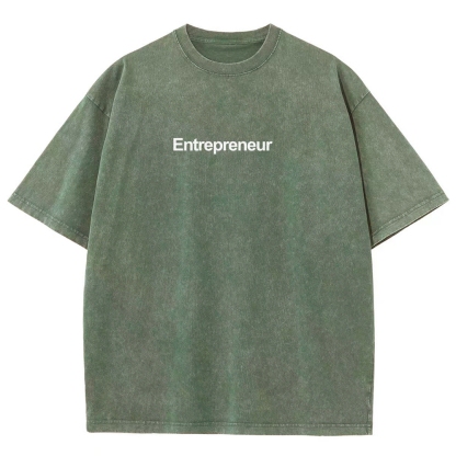 Entrepreneur Unisex Fit Washed T-Shirt-moweekender
