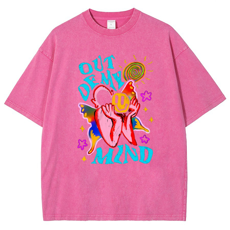Out Of My Mind Vintage Snowflake Washed T-Shirt-moweekender