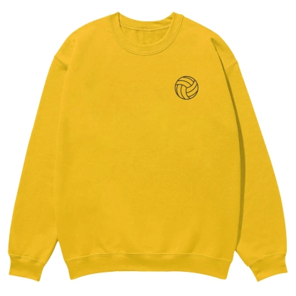 Volleyball Player Printed Crew Neck Sweatshirt-moweekender