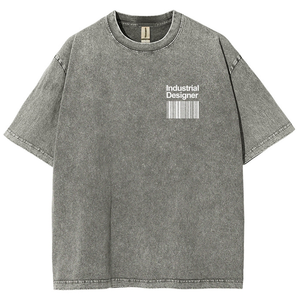 Industrial Designer Unisex Fit Washed T-Shirt-moweekender