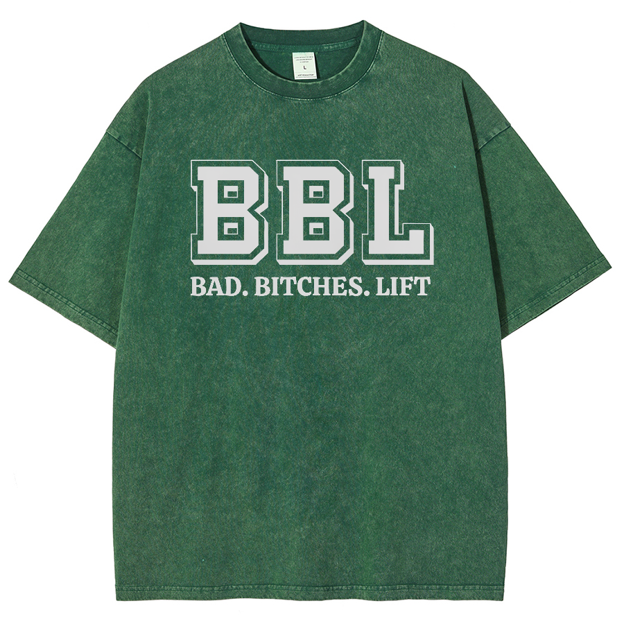 BBL Unisex Fit Washed Oversized T-Shirt-moweekender