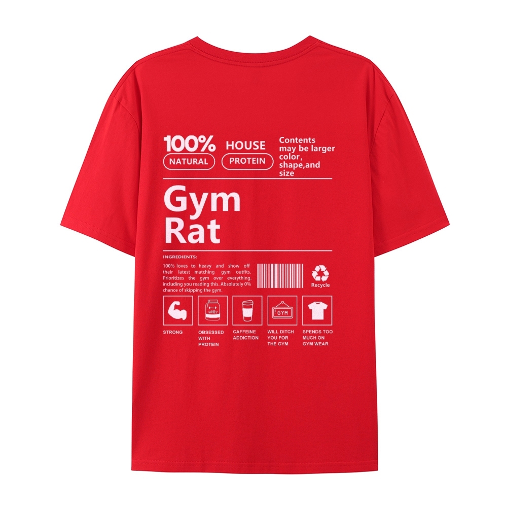 Gym Rat Casual Short Sleeve T-Shirt-moweekender