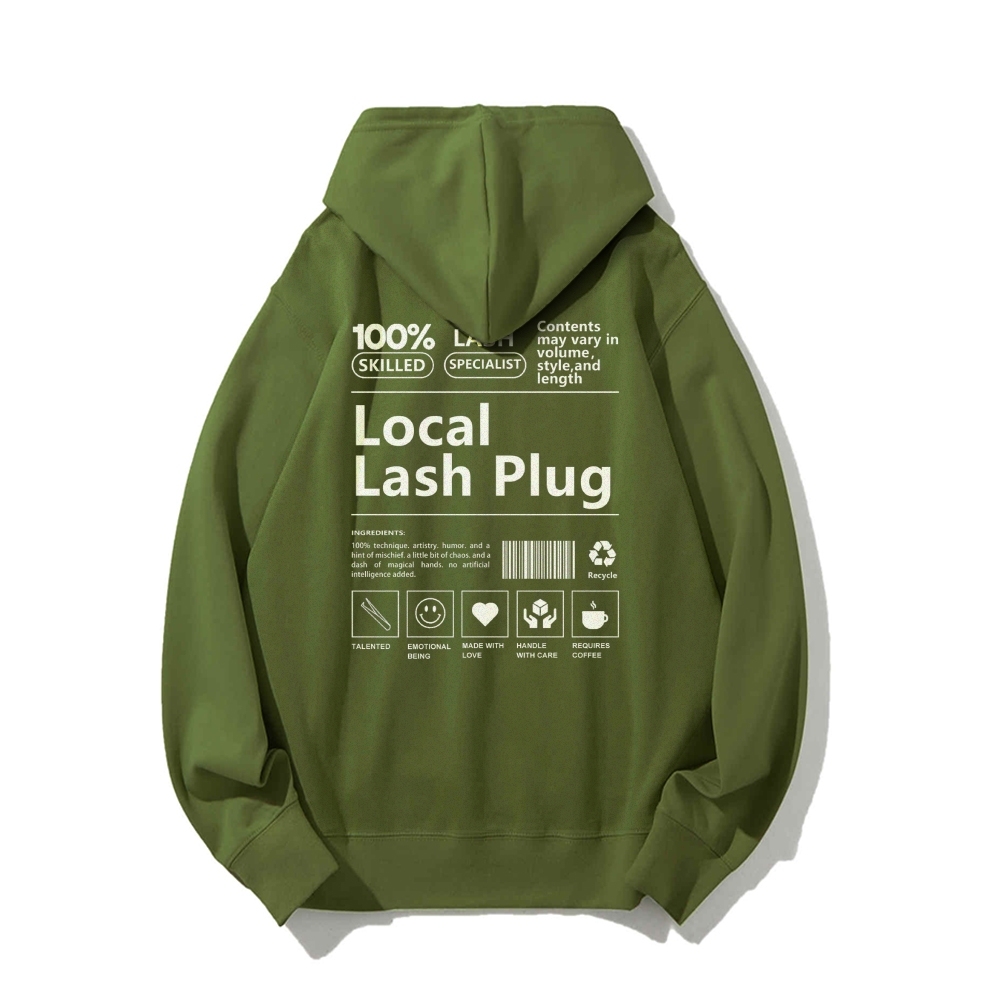 Local Last Plug Long Sleeved Hoodie-moweekender