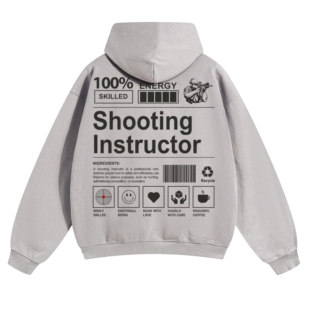 Shooting Instructor Unisex Casual Anime Print Hoodie-moweekender