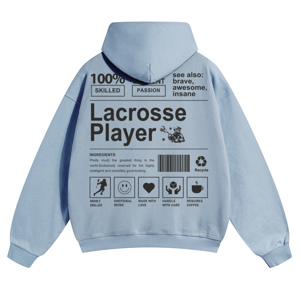 Lacrosse Player Unisex Casual Anime Print Hoodie-moweekender