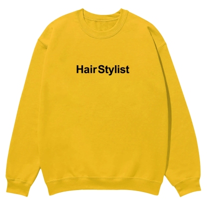 Hair Stylist Pattern Crew Neck Sweatshirt-moweekender